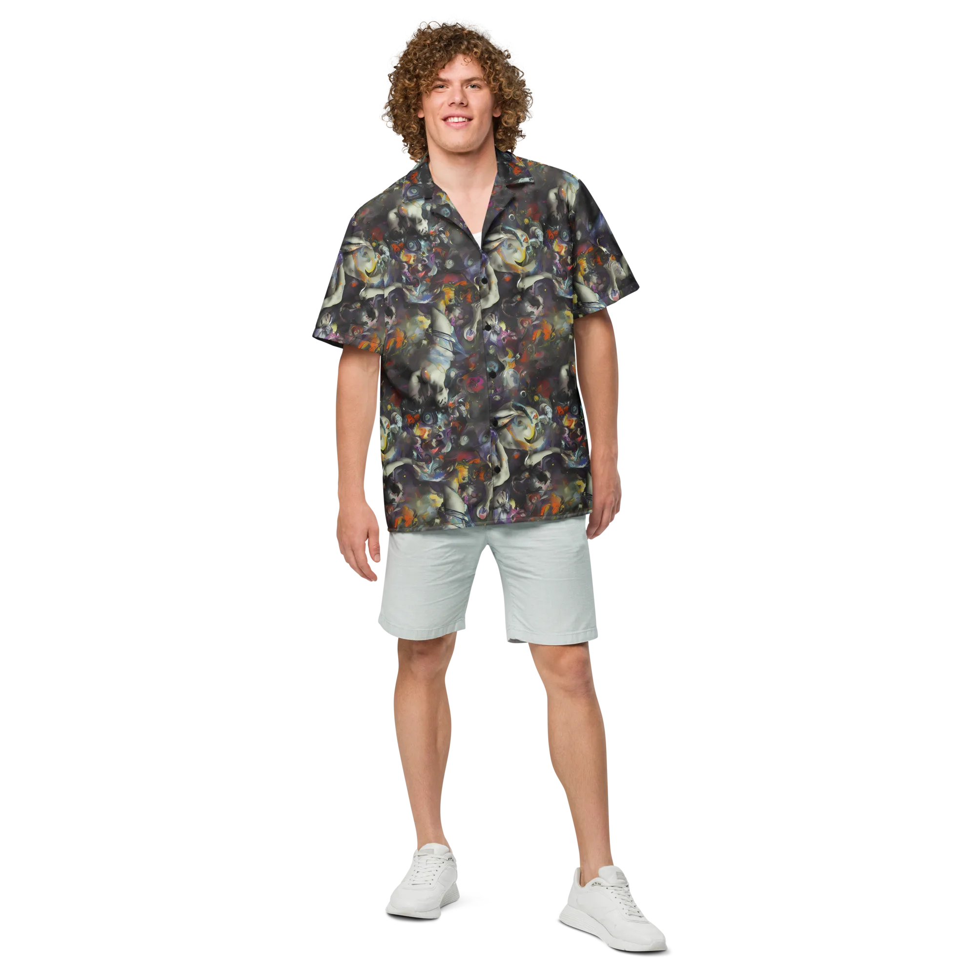 Dreamweaver's Canvas on Button Shirt — Front