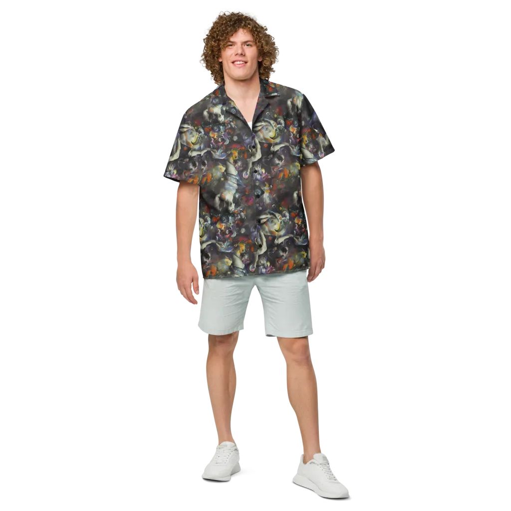 Dreamweaver's Canvas on Button Shirt — Front