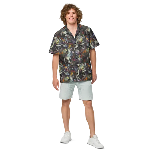 Dreamweaver's Canvas on a Button Shirt