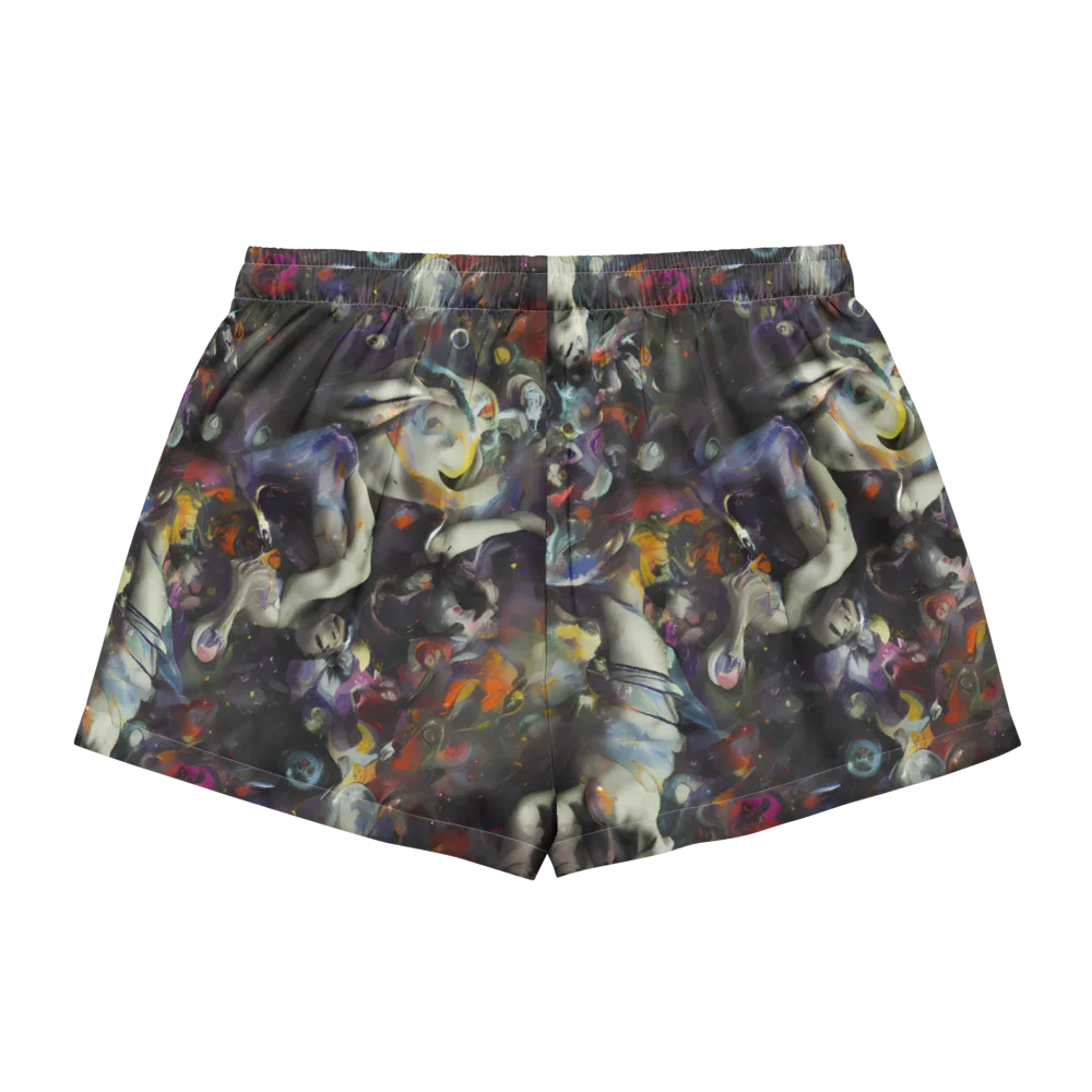 Dreamweaver's Canvas on Women's Pajama Shorts — Back