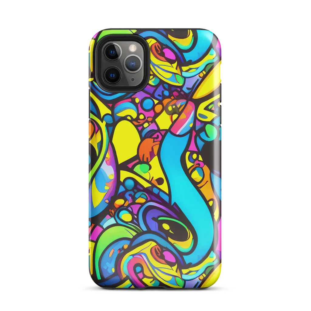 Kaleidoscopic Flow on Tough Case for iPhone® — Front