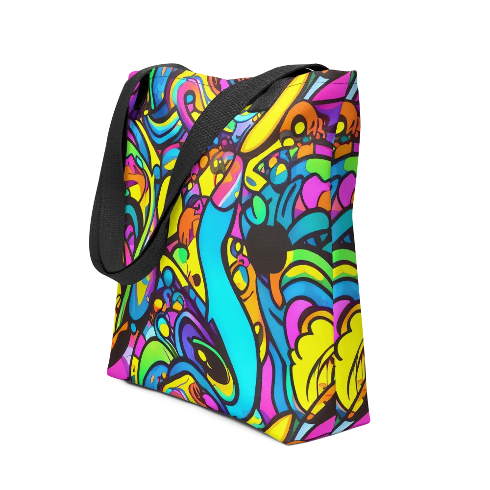 Kaleidoscopic Flow on Tote Bag — Front