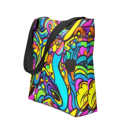 Kaleidoscopic Flow on a Tote Bag