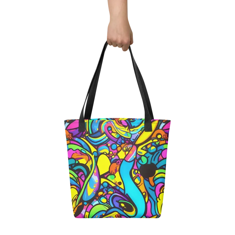 Kaleidoscopic Flow on Tote Bag — Front