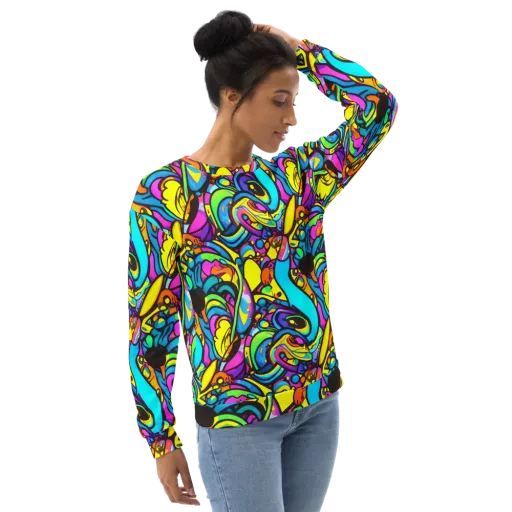 Kaleidoscopic Flow on a Sweatshirt