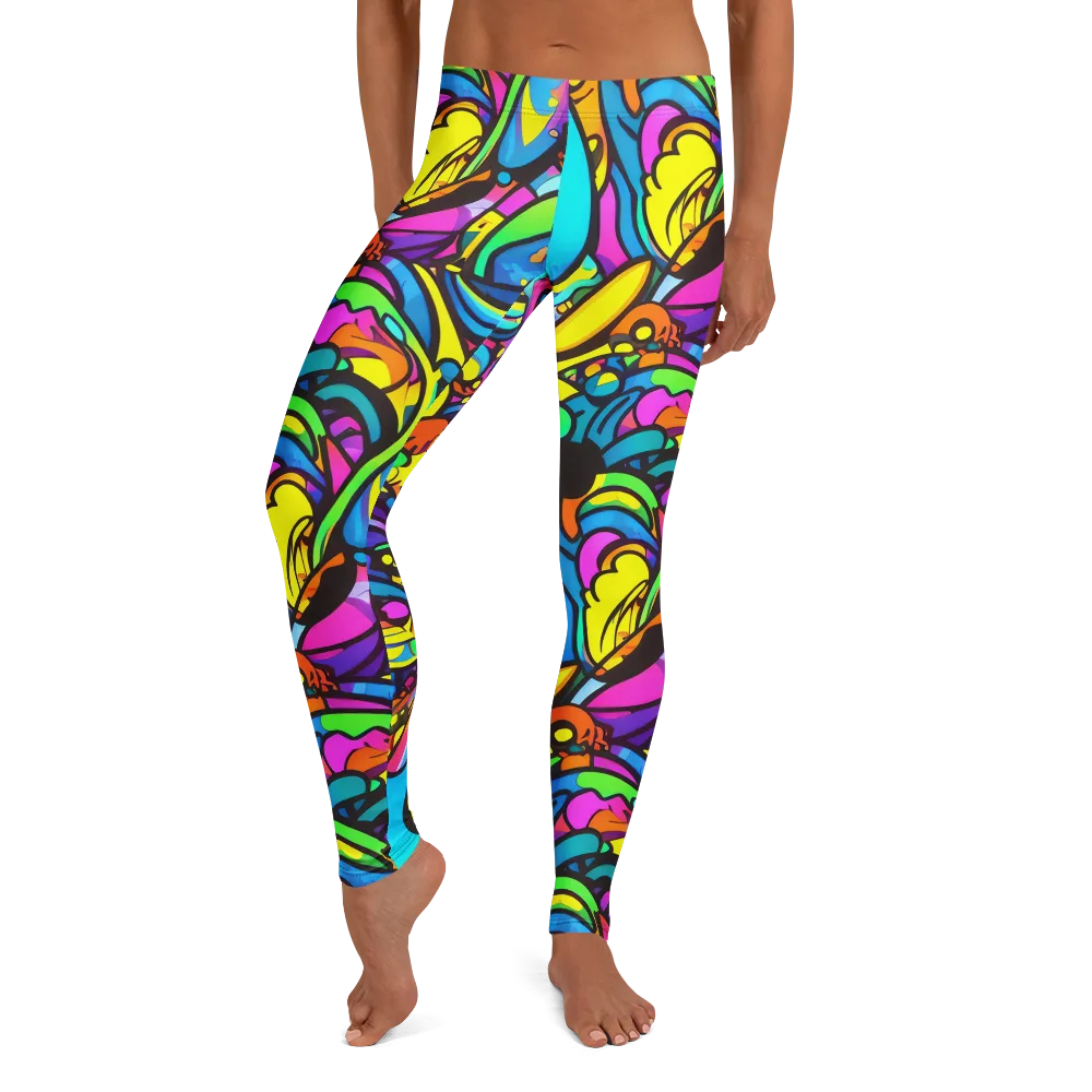 Kaleidoscopic Flow on Leggings — Front