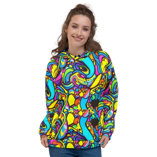 Kaleidoscopic Flow on a Hoodie