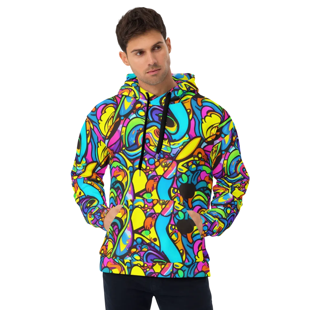Kaleidoscopic Flow on Hoodie — Front