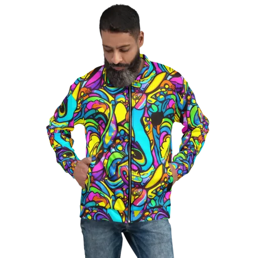 Kaleidoscopic Flow on a Bomber Jacket