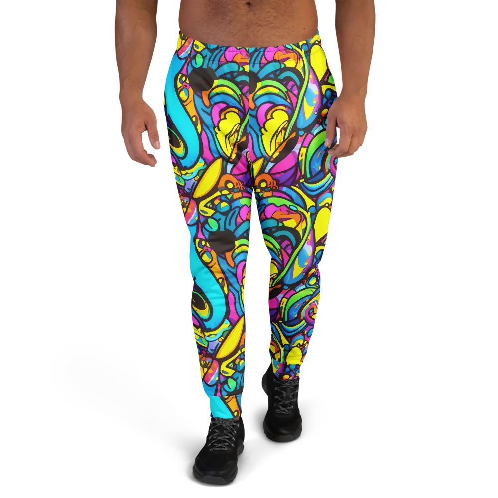Kaleidoscopic Flow on Men's Joggers — Front