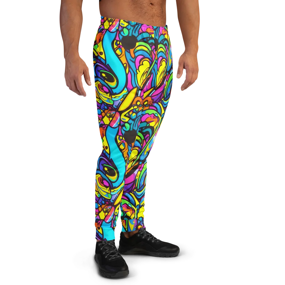 Kaleidoscopic Flow on Men's Joggers — Right