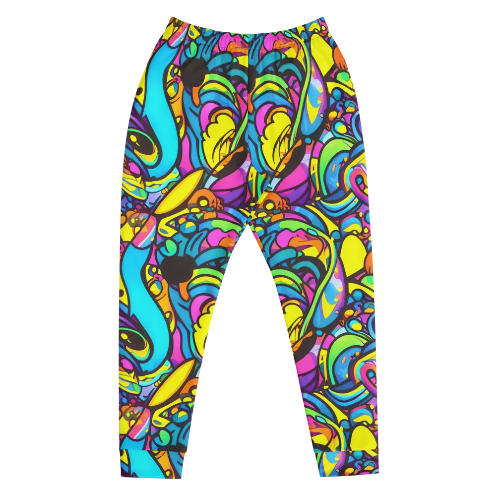 Kaleidoscopic Flow on Men's Joggers — Front