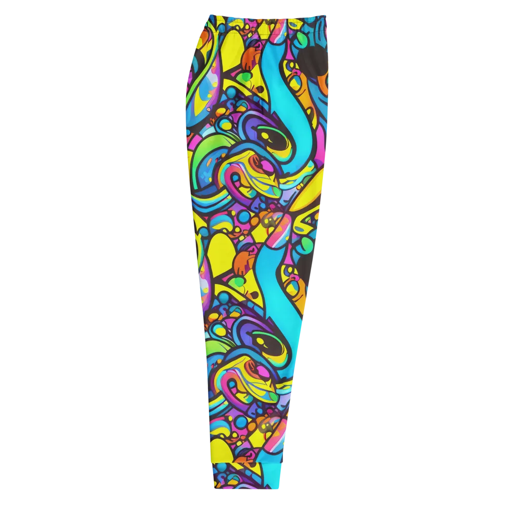 Kaleidoscopic Flow on Men's Joggers — Right