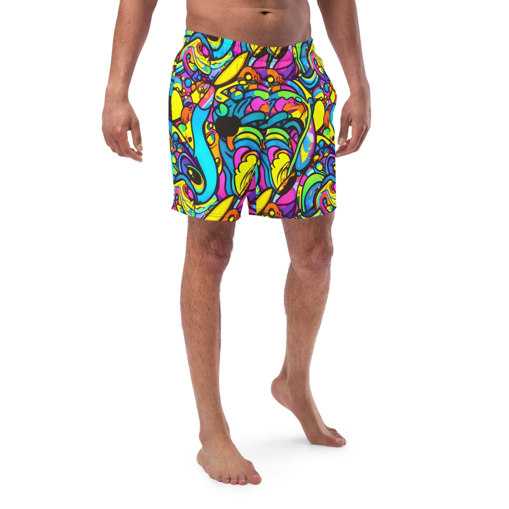 Kaleidoscopic Flow on Swim Trunks — Front