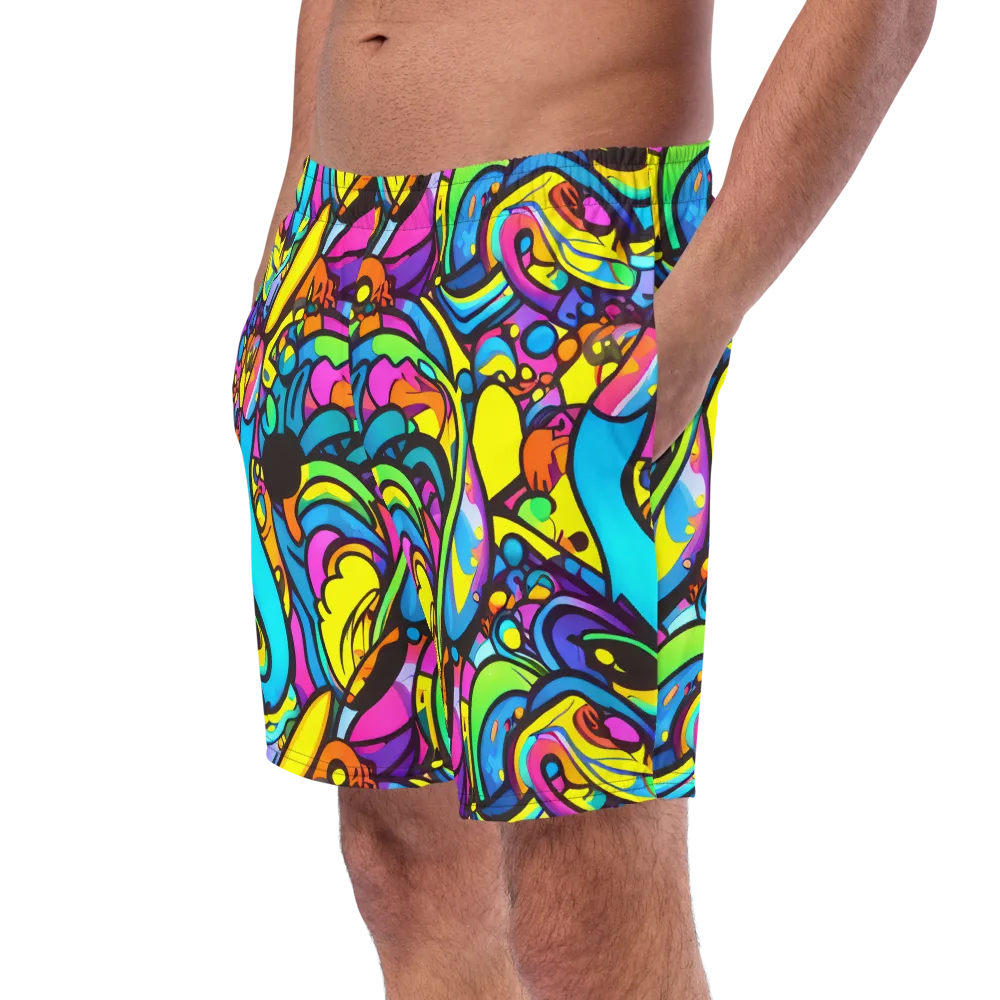 Kaleidoscopic Flow on Swim Trunks — Left Front