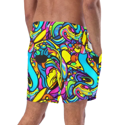 Kaleidoscopic Flow on a Swim Trunks