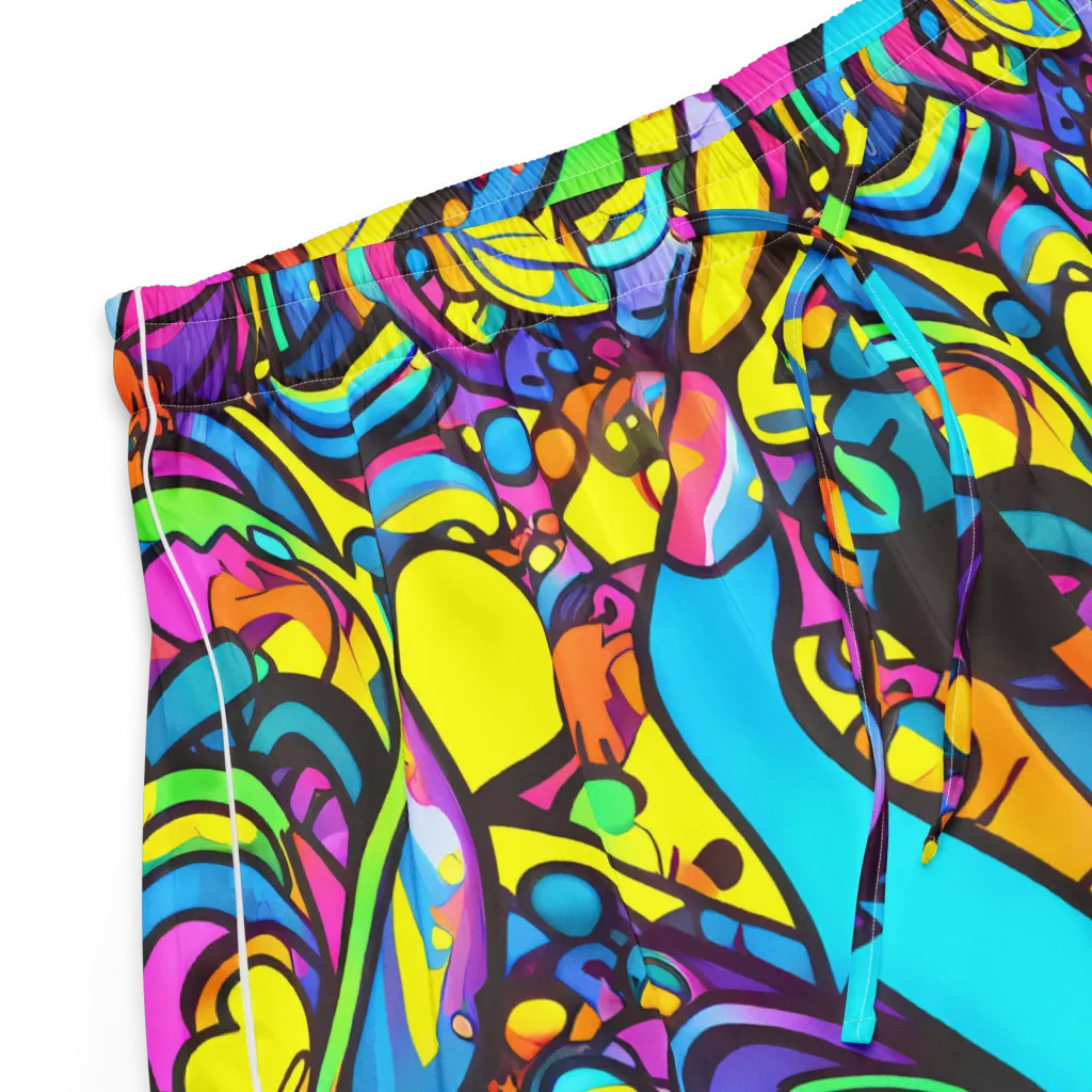 Kaleidoscopic Flow on Women's Pajama Shorts — Product details