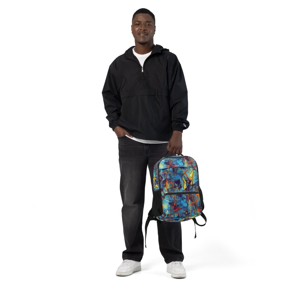 Abstract Eddy on Utility Backpack — Front