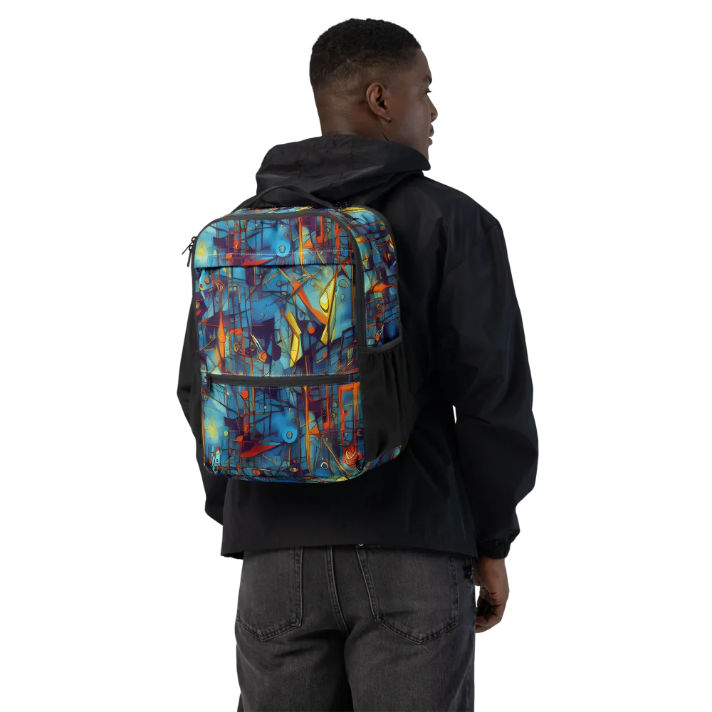 Abstract Eddy on Utility Backpack — Back