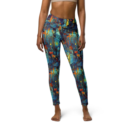 Abstract Eddy on a Yoga Leggings