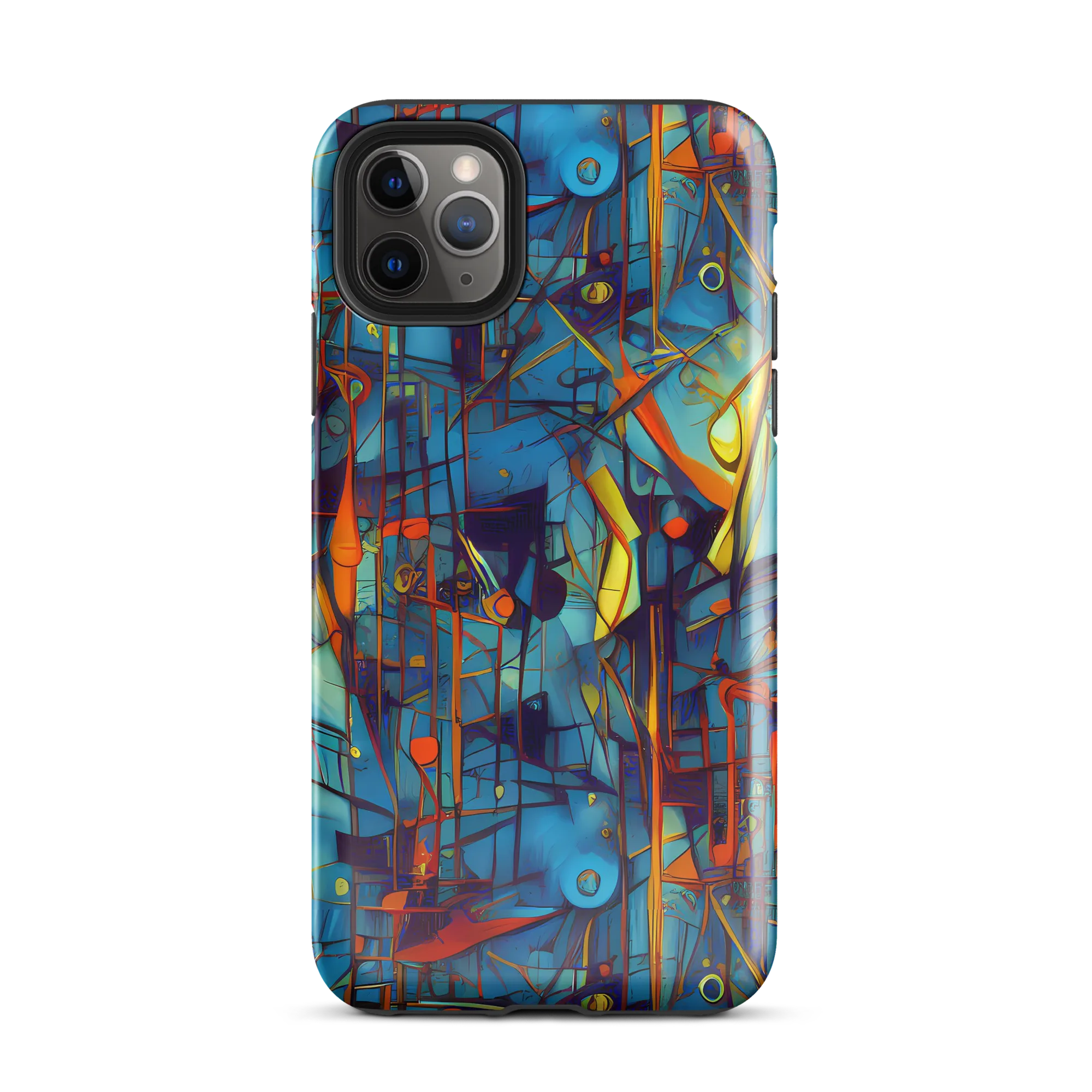 Abstract Eddy on Tough Case for iPhone® — Front