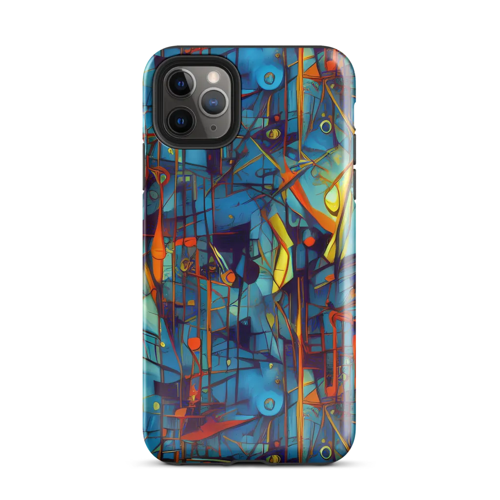 Abstract Eddy on Tough Case for iPhone® — Front