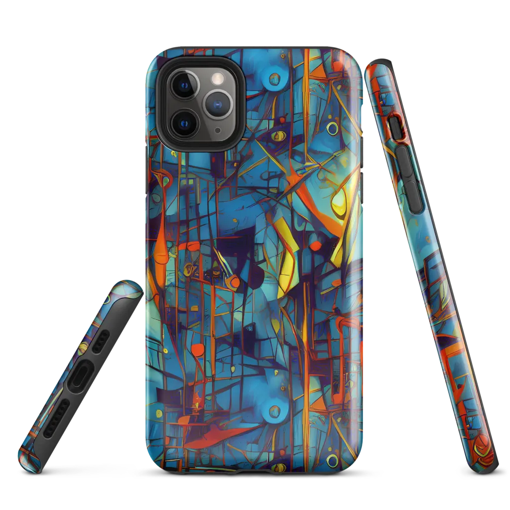 Abstract Eddy on Tough Case for iPhone® — Front