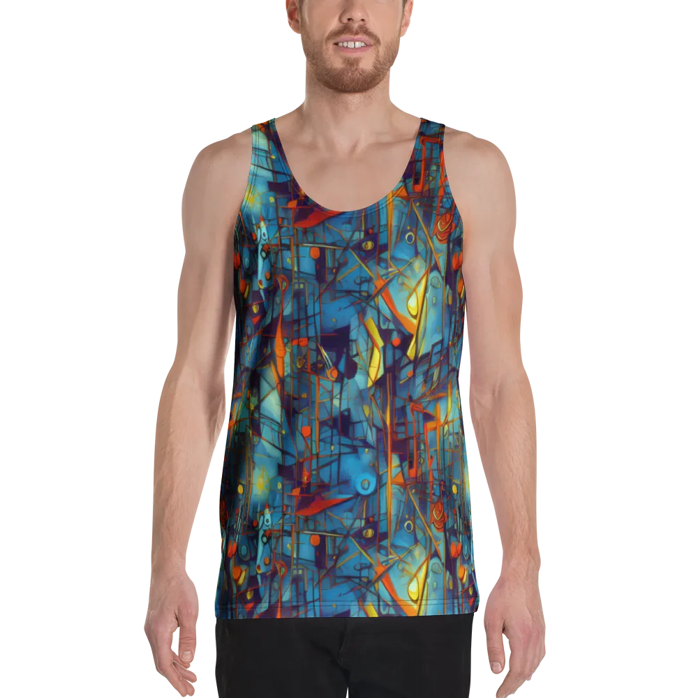 Abstract Eddy on Men's Tank Top — Front