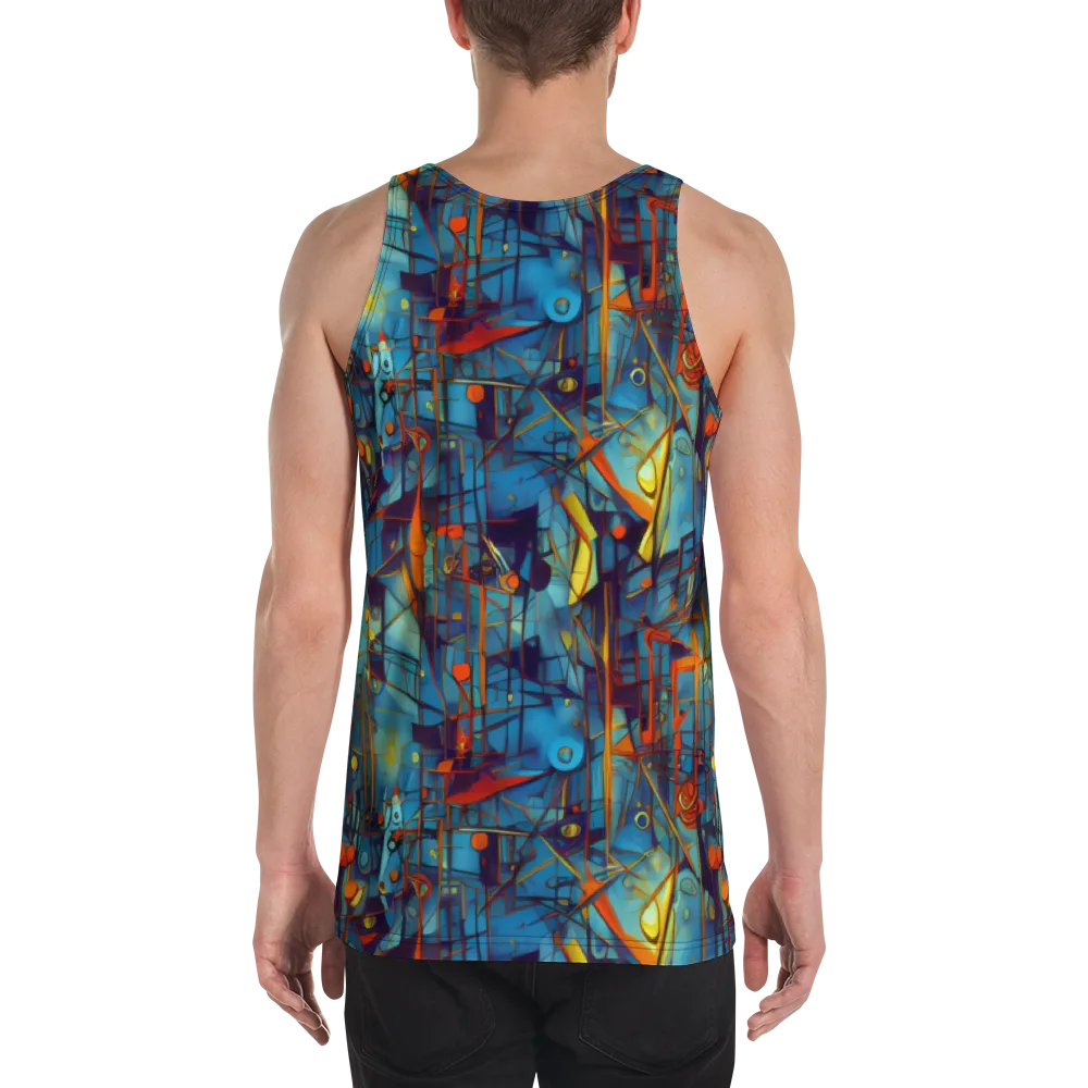 Abstract Eddy on Men's Tank Top — Back