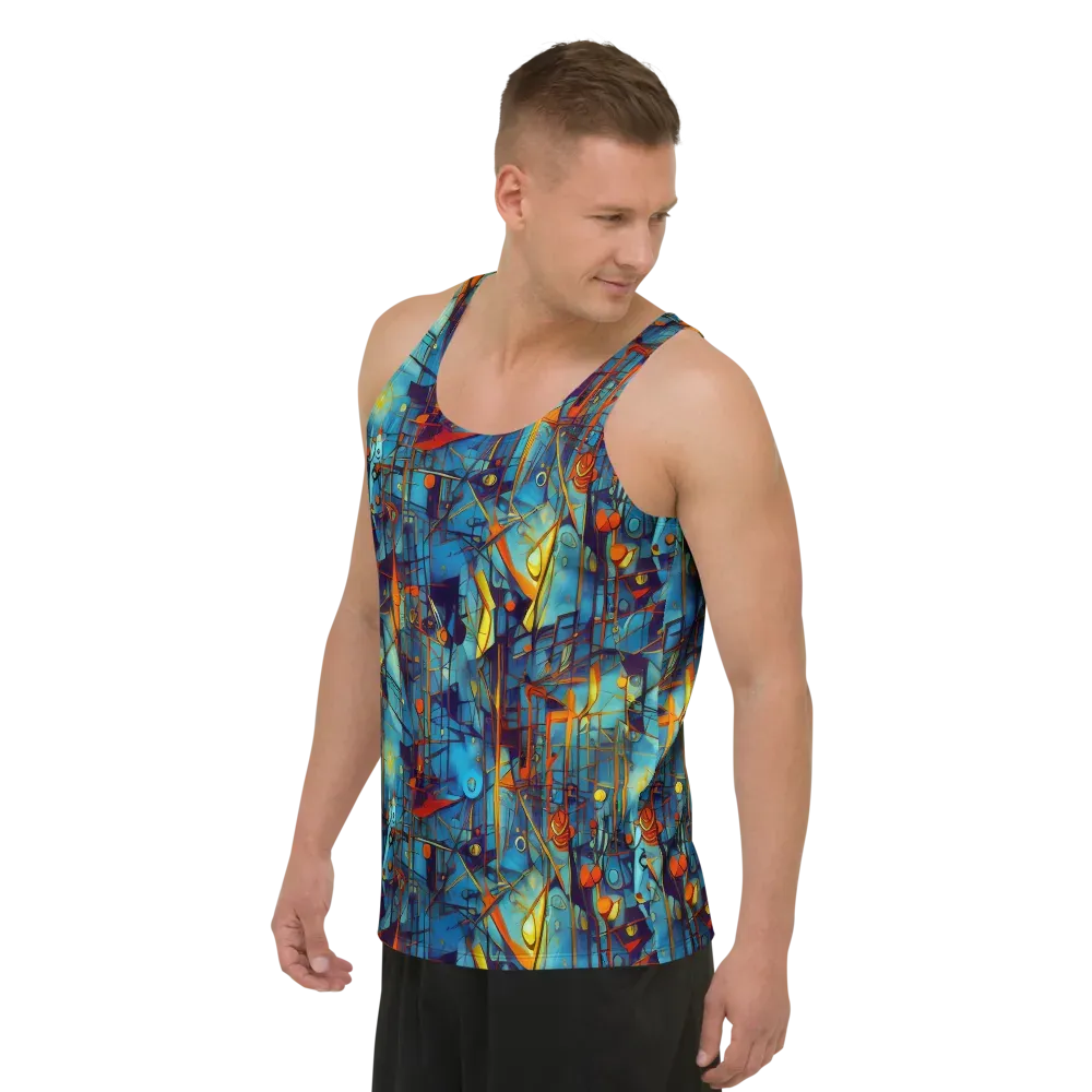 Abstract Eddy on Men's Tank Top — Left Front
