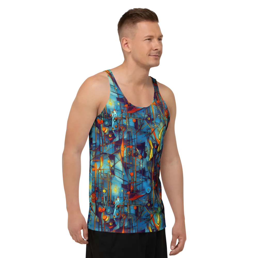 Abstract Eddy on Men's Tank Top — Right Front