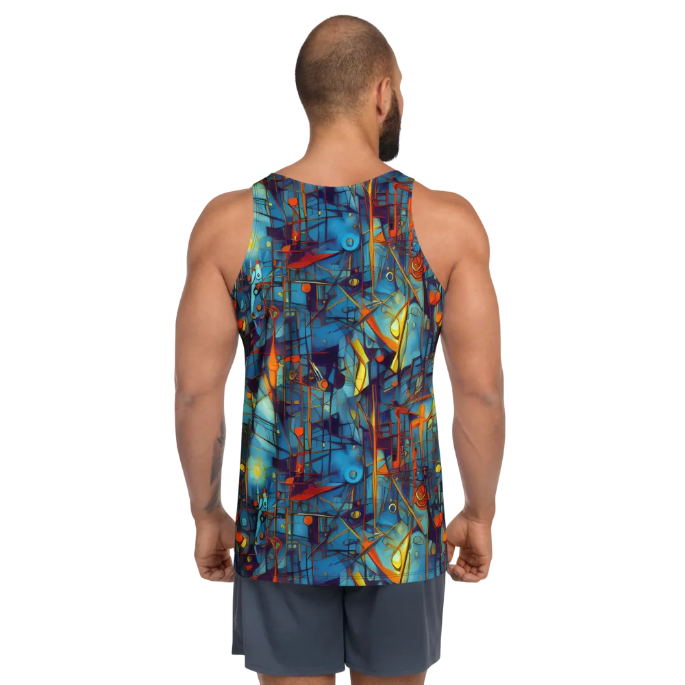 Abstract Eddy on Men's Tank Top — Back