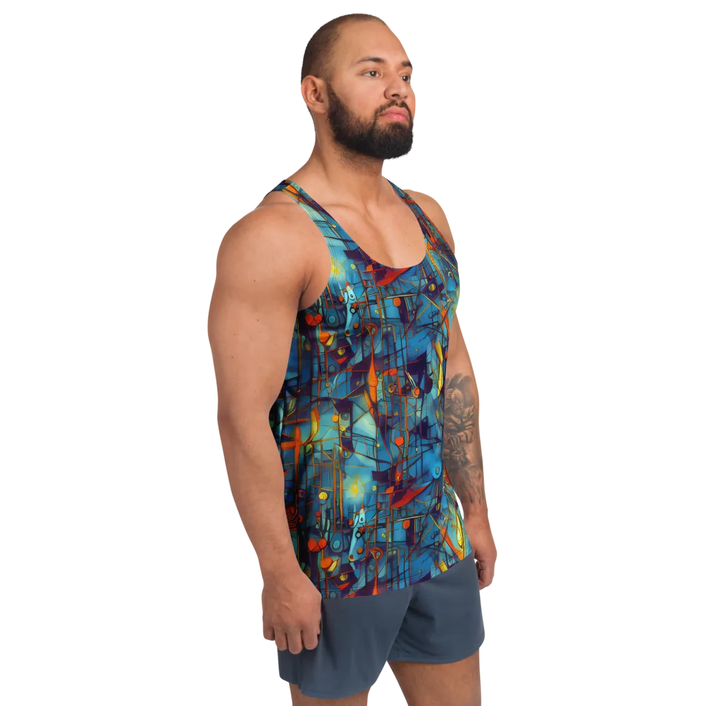 Abstract Eddy on Men's Tank Top — Right Front