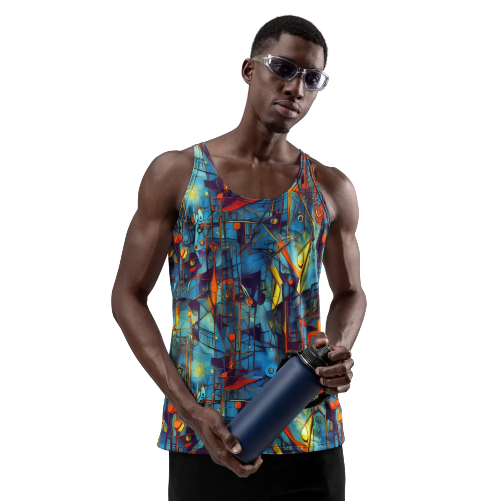 Abstract Eddy on Men's Tank Top — Front
