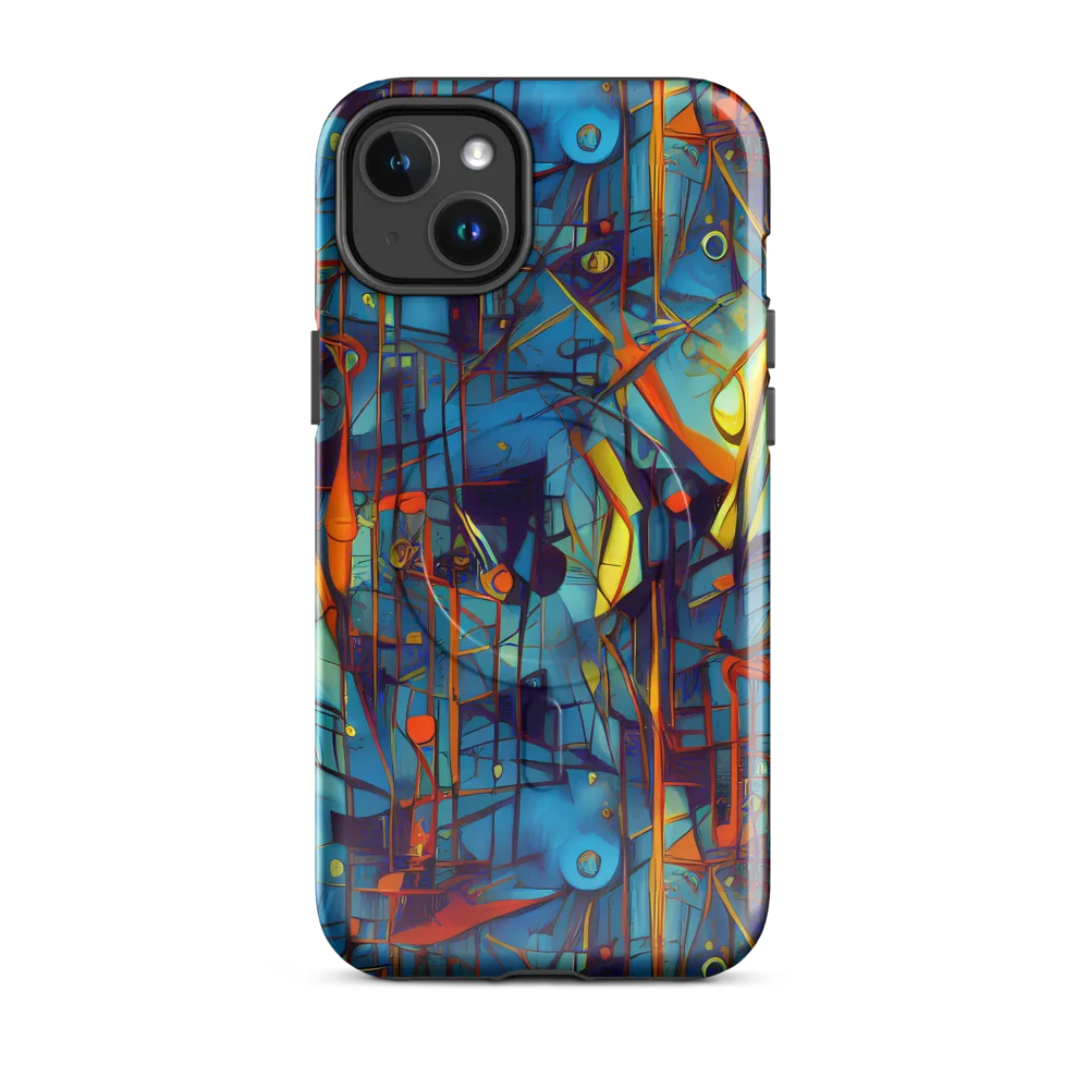 Abstract Eddy on MagSafe Tough Case for iPhone® — Front