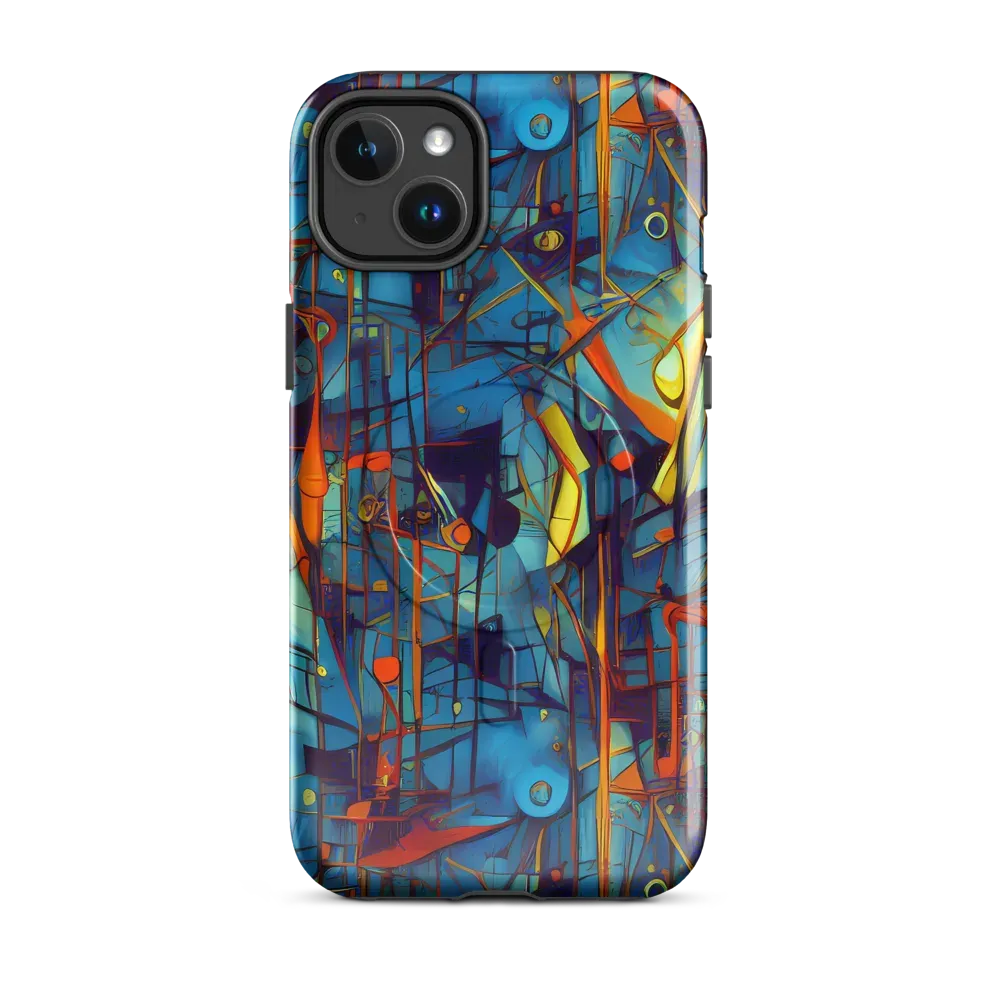 Abstract Eddy on MagSafe Tough Case for iPhone® — Front