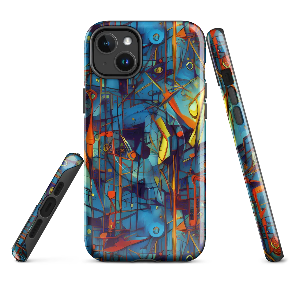 Abstract Eddy on MagSafe Tough Case for iPhone® — Front