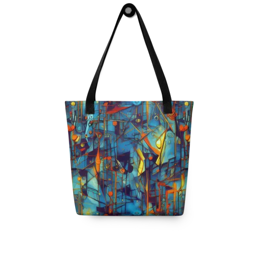Abstract Eddy on a Tote Bag