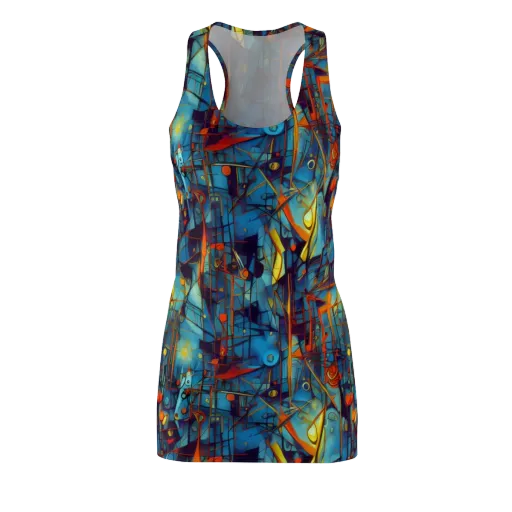 Abstract Eddy on a Racerback Dress