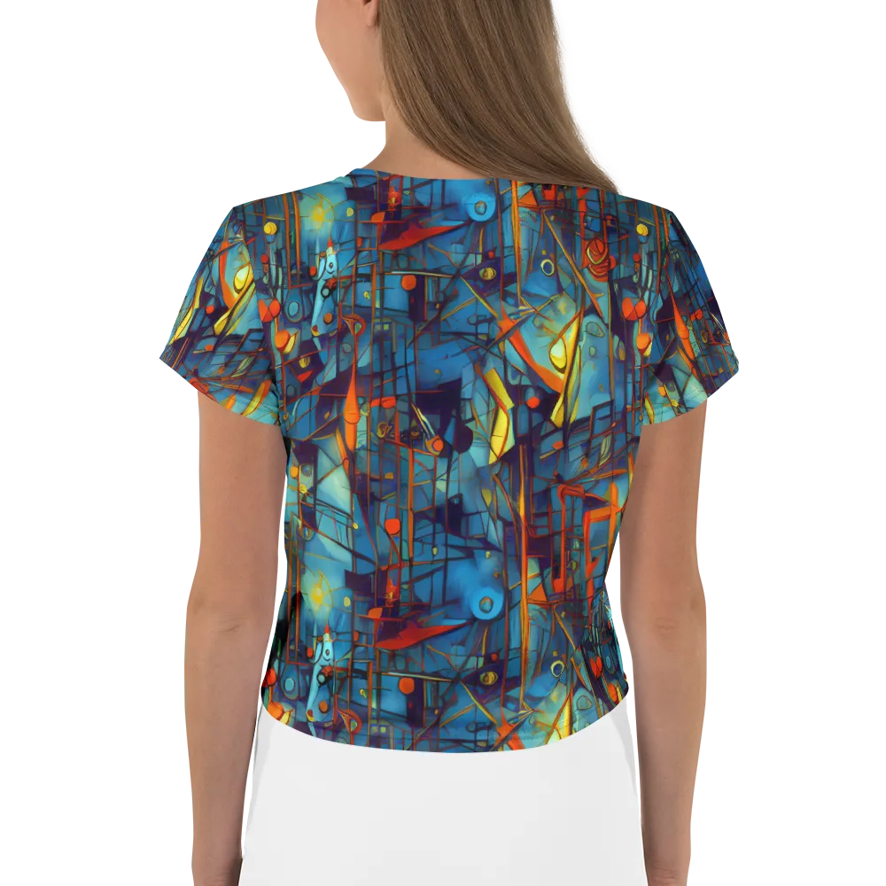 Abstract Eddy on Crop Tee — Back