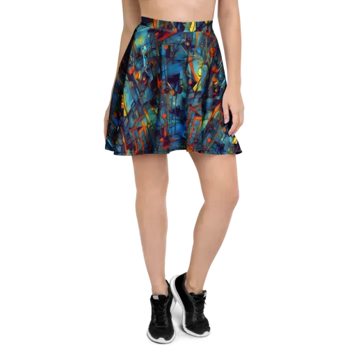Abstract Eddy on a Skater Skirt
