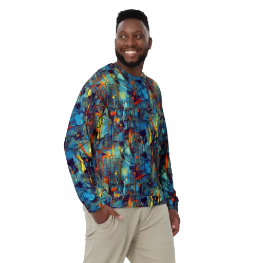 Abstract Eddy on a Sweatshirt