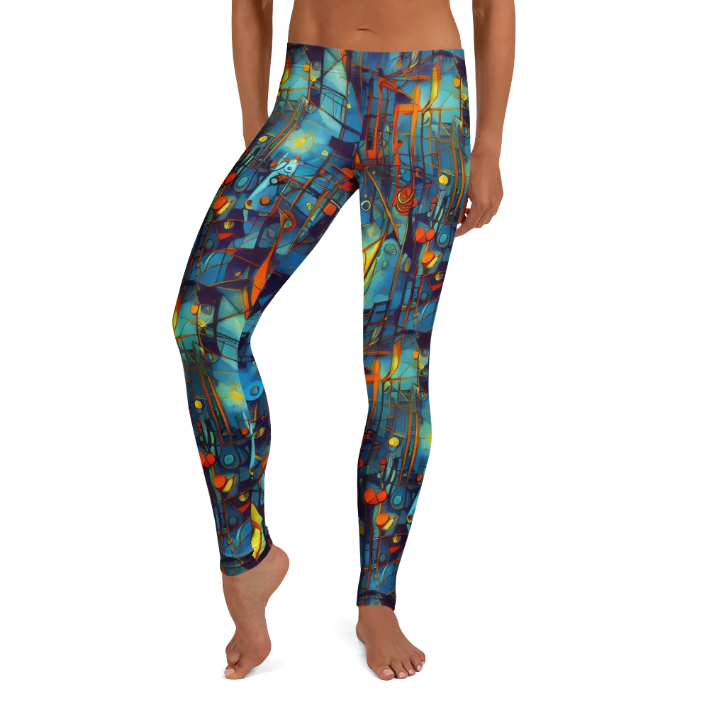 Abstract Eddy on Leggings — Front