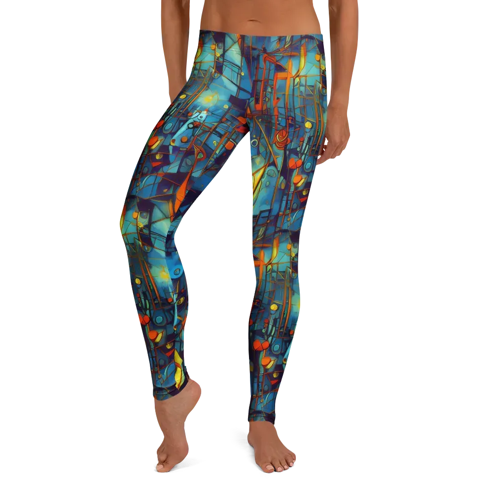 Abstract Eddy on Leggings — Front