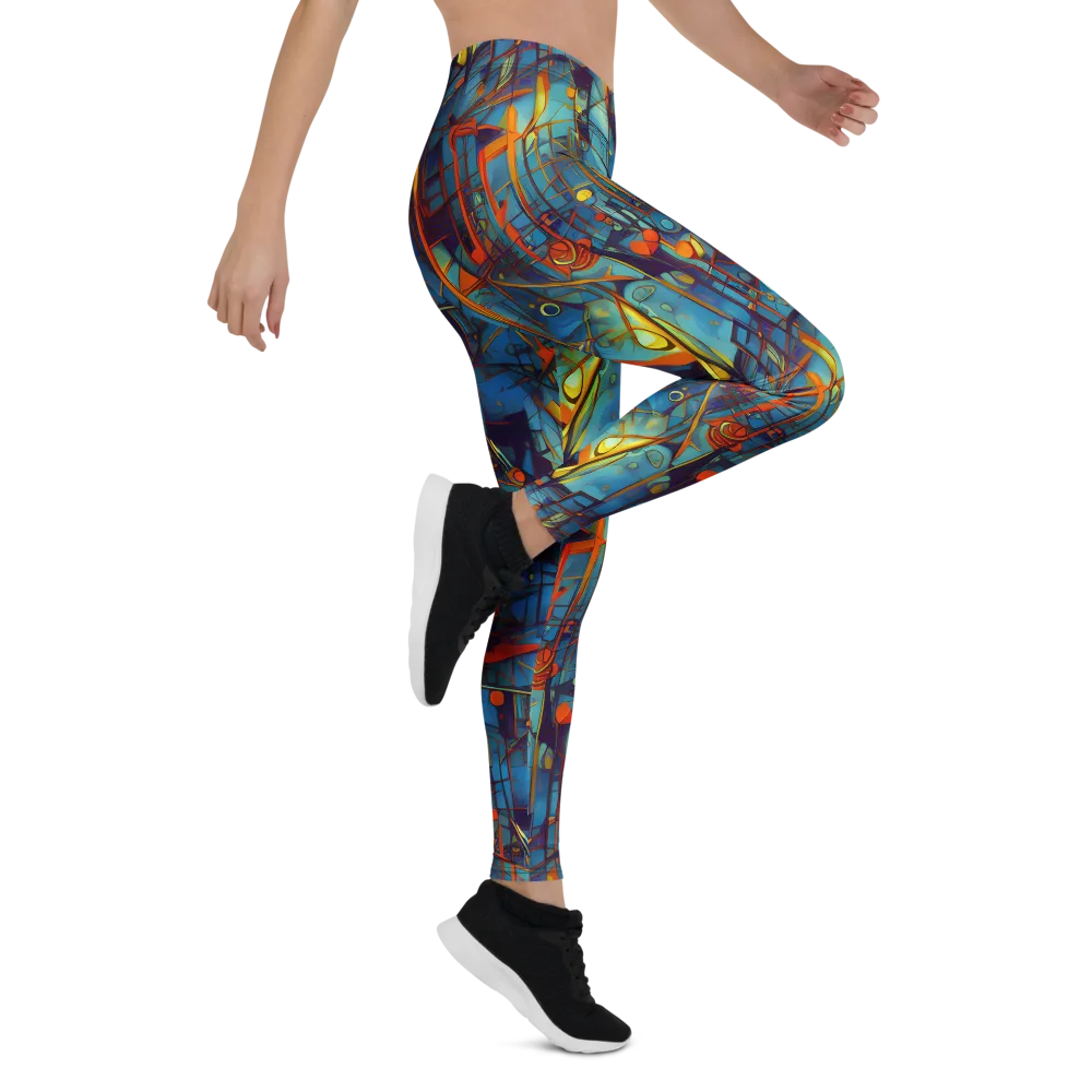 Abstract Eddy on Leggings — Right