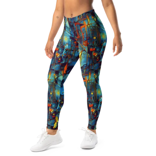 Abstract Eddy on a Leggings