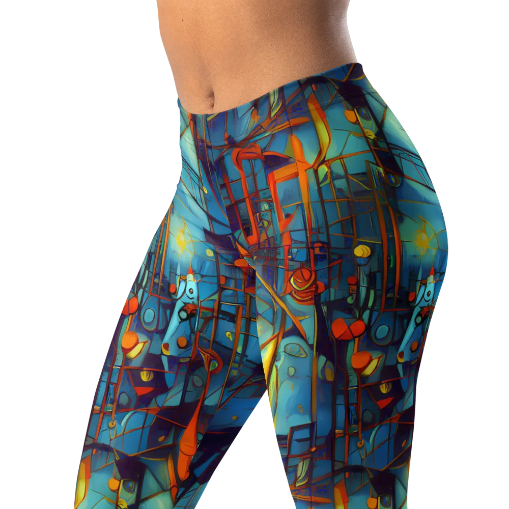 Abstract Eddy on Leggings — Left Front