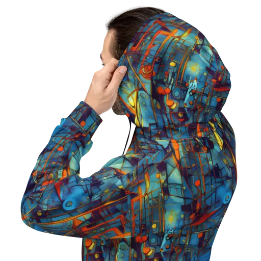Abstract Eddy on a Hoodie