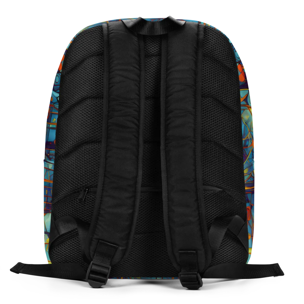 Abstract Eddy on Minimalist Backpack — Back