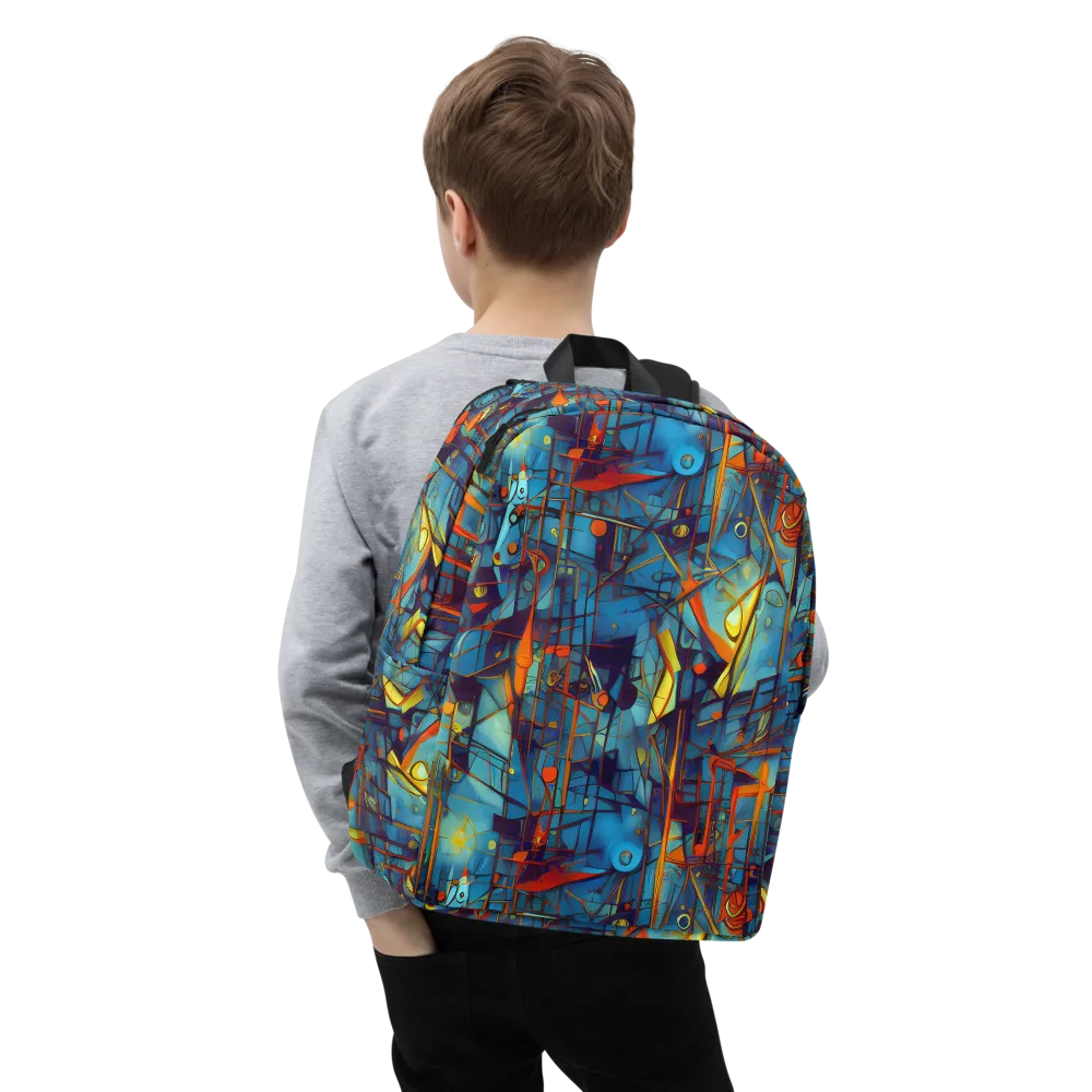 Abstract Eddy on Minimalist Backpack — Zoomed-in